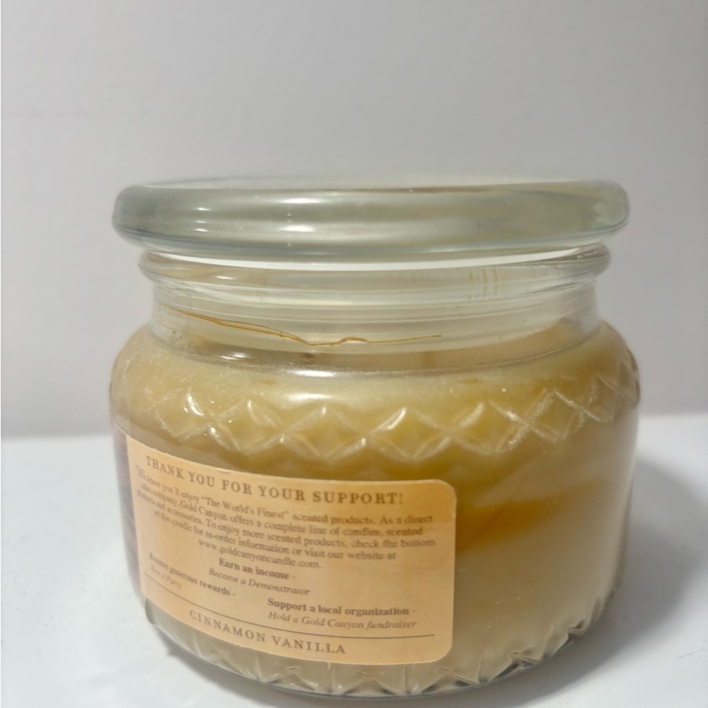 Gold Canyon Vanilla Cinnamon Candle 8 oz Double Wick - Picture 3 of 5